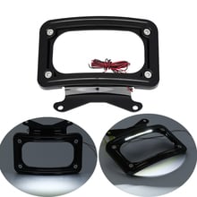 Motorcycle Curved License Plate Mount Frame LED Running Light For Harley Road King Special Street Glide FLHRXS 2024 - buy cheap