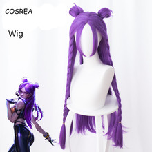 Lol Costumes Kaisa Long Wig Synthetic Wig Women Female Girls Purple Game Character Synthetic Hair Cosplay Costumes 2024 - buy cheap