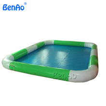 W010  Lowest price 6m*8m inflatable water pool,  PVC swimming pool for water ball 0.9mm PVC  Repair kits + air blower for free 2024 - buy cheap