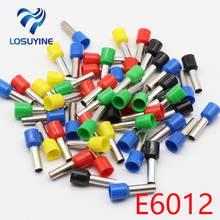 E6012 Tube insulating terminals 6MM2 100PCS/Pack Cable Wire Connector Insulating Crimp Terminal Insulated Connector E- 2024 - buy cheap
