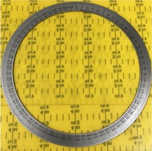 Diameter:260mm Inner d:90mm Thickness:1mm  360 Degree Dial Plate Stainless Steel Disc 2024 - buy cheap
