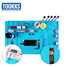 ESD Heat Insulation Silicone Mobile Repair Mat Maintenance cell phone maintenance kit For phone BGA Soldering Repair Varies Size 2024 - buy cheap