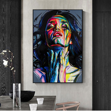 Street Graffiti Wall Art Print Canvas Painting Abstract Pop Art Girls Watercolor Canvas Painting Wall Picture Home Decoration 2024 - buy cheap