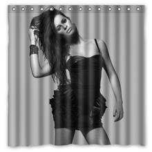 lea michele DIY Waterproof Bath Shower Curtain Mildew Resistant Custom Bathroom Curtains Spa Decorative Screens 180*180cm 2024 - buy cheap