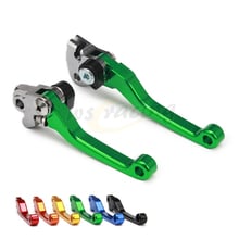 Alavanca de freio e embreagem dobrável cnc, para kawasaki kx65 00-20 kx85 01-20 kx125 00-05 kx250 kx250f kxf250 2024 - compre barato