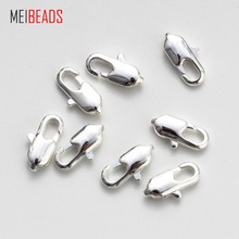 Meibeads 50 tamanhos diy 12*5mm fechos de lagosta quadrados de cobre compatíveis com pulseira colar jóias uv789 2024 - compre barato