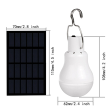 Solar powered led lâmpada de luz ao ar livre iluminação da lâmpada energia solar para caminhadas barraca acampamento pesca 2024 - compre barato