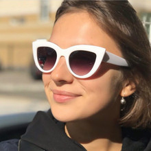 Óculos de sol tipo olho de gato, óculos escuros para mulheres, uv400, 2021 2024 - compre barato