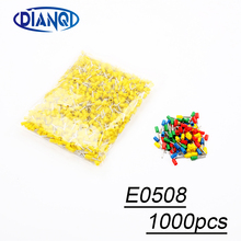 E0508 Tube insulating Insulated terminals 0.5MM2 Cable Wire Connector Insulating Crimp Terminal 1000PCS/Pack Connector 2024 - buy cheap