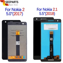 For Nokia 2 LCD Display Touch Screen Digitizer Assembly For Nokia2 Nokia 2.1 LCD 2018 TA 1080 1084 1086 1092 1029 1035 Screen 2024 - buy cheap