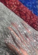 5 yards glitter French mesh lace 61503 African lace Nigeria lace fabric wedding dress DIY clothing accessories 2024 - buy cheap