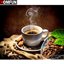 HOMFUN Full Square/Round Drill 5D DIY Diamond Painting "Coffee landscape" Embroidery Cross Stitch 5D Home Decor Gift A17001 2024 - buy cheap