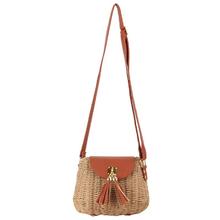 Straw Shoulder Bag Small Flap Crossbody Sac For Women Woven Bag Female Retro Beach Bolsos Rattan Bag Chain Wicker Bolsa Feminina 2024 - buy cheap