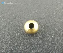 Doreen Box hot-  500PCs Antique Bronze Smooth Ball Spacers Beads 4mm Dia. (B01104) 2024 - buy cheap