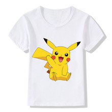 New Arrival Children POKEMON GO T-Shirts Kids Summer Cute Pikachu T shirt Baby Girls Boys Funny Clothes,ooo2080 2024 - buy cheap