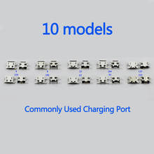 10models 50pcs Commonly Used Mobile phone charging tail plug USB Connector Micro USB Jack For Lenovo Huawei Meizu VIVO OPPO etc 2024 - buy cheap