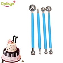 4PCS Stainless Steel Modelling Ball Baking Tool Set Pen Cookie DIY  Fondant Cake Decorating Cutters Flower Sugarcraft Metal Ball 2024 - buy cheap