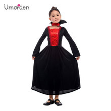 Umorden-vestido victoriano de Chica vampiro para niñas, Noble de resina, para Halloween y Navidad, fiesta de Purim 2024 - compra barato