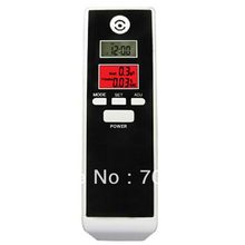Free Shipping, Dual LCD Display Alcohol Tester Breathalyzer Alcohol analyzer with Clock & Temperature Display, wholesale 2024 - buy cheap