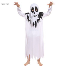 M-XL Children Hell Devil Fiend Cosplay Kid Halloween Ghost Scary Costume Carnival Purim Easter stage play Masquerade party dress 2024 - buy cheap