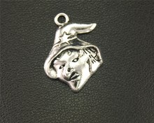 30pcs  Silver Color Witch Charm Pendant DIY Necklace Bracelet Bangle Findings 24x18mm A1935 2024 - buy cheap