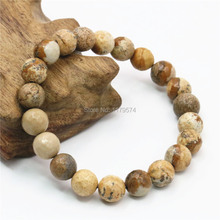 8mm Natural Painting Stone Accessories Bracelet Beads DIY Fashion Jewelry Making Design Hand Made Women Girls Christmas Gifts 2024 - buy cheap