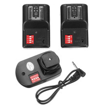 PT-16GY 16 Channels Radio Wireless Remote Speed Lite Flash Trigger Transmitter + 2 Receivers For Canon For Nikon For Olympus 2024 - buy cheap