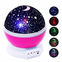 Novelty Luminous Toys Romantic Starry Sky LED Night Light Projector Battery USB Color Light Creative Birthday Toys For Children 2024 - buy cheap