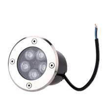 Светодиодный подземный светильник, встраиваемый напольный ландшафтный светильник, 1 Вт, 3 Вт, 5 Вт, 12 В постоянного тока, 85-265 В переменного тока, IP65 2024 - купить недорого