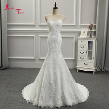 Jark tozr nova chegada vestido de renda sereia apliques vestidos de casamento china loja on-line 2024 - compre barato