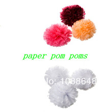 Free shipping 350pcs/lot 8inch(20cm) Tissue paper pom pom flower balls wedding table decoration baby shower gifts wedding flower 2024 - buy cheap