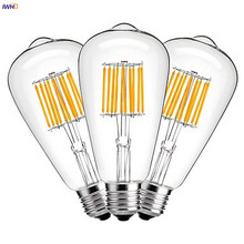 IWHD ST64 светодиодный Лампа накаливания Эдисона c лампа E27 220V Промышленный Настенный декор Винтаж подвесной светильник в стиле ретро светильник лампочки с ампулой Bombillas лампа 2024 - купить недорого