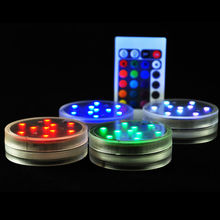 Kitosun 4pcs Remote Controlled 10 Multi-colors LEDs Submersible LED Light for Party Wedding Decoration 2024 - buy cheap