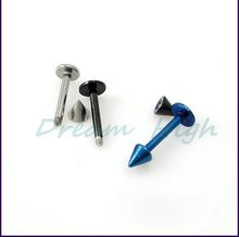 Free Shipping lip ring titanium Labret piercing 316L surgical steel Body piercing Jewelry 100pcs/lot Promotional Gift 2024 - buy cheap