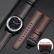 Ремешок для часов HUAWEI Watch 2PRO/GT, 22 мм, ремешок из натуральной кожи для Huawei Honor Magic/Dream Ticwatch pro, часы-браслет 2024 - купить недорого
