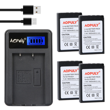 AOPULY 4 шт., аккумулятор для PS-BLS1 + ЖК-зарядное устройство для Olympus Evolt, E-410, E-420, E-450, ручка, E-600, E-620, E-P1, E-P2, E-P3, E-PL1, E-PL3 2024 - купить недорого