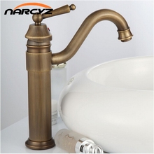 Basin Faucets Antique Finish Brass Water Tap Bathroom Basin Sink Faucet Vanity Faucet Wash Basin Mixer Taps XR-GZ-8018 2024 - buy cheap