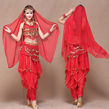 Roupa de dança do ventre feminina, traje novo indiano para mulheres adultas, dança do ventre oriental h4565 2024 - compre barato