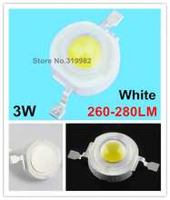 500pcs/lot WholeSale Epistar chip 260-280LM 45mil 3W white led beads high quality 3W 6000-6500K high power leds (No: JY-3W-PW ) 2024 - buy cheap