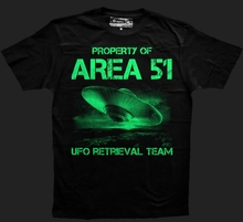 Ufo T-Shirt Glow In The Dark Area 51 T-ShirtSpaceship Glow In The Dark 2019 Newest Men Funny Summer Clothing T Shirts 2024 - buy cheap