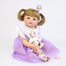 55 см полностью силиконовая виниловая кукла для новорожденных, Реалистичная кукла для новорожденных принцесс, Bebe Alive, подарок на день рождения для детей, игрушка для девочек 2024 - купить недорого