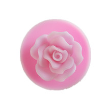 Molde de silicone com flores de rosas 3d, molde de velas, para sabão, fondant, presente, decoração de chocolate, biscoitos, molde de resina de cozimento 2024 - compre barato