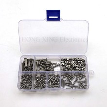240pcs M3 (3mm) A2 Stainless Steel ISO7380 Button Head Allen Bolts Hexagon Socket Screws With Nuts Assortment Kit 2024 - buy cheap