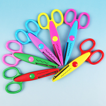 1PC Lace Scissors Metal and Plastic DIY For Kids Scrapbooking Photo Colors Scissors Paper Lace Diary Decoration with 6 Patterns 2024 - buy cheap