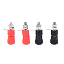 4Pcs/lot New black+red Speaker Amplifier Terminal Binding Post Banana Plug Socket Female Connector Wholesale 2024 - buy cheap