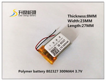 La mejor marca de batería, batería de polímero de litio de 3,7 V, 802327 mAh, módulo Bluetooth con placa de protección, calculadora de electricidad 2024 - compra barato