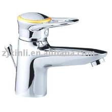 X8044B - Luxury Deck Mounted Silver Color Brass Basin Faucet Mixer Tap 2024 - купить недорого