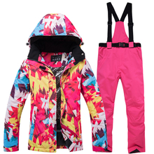 New Color Thick Warm Ski Suit Women's Windproof Waterproof Outdoor Snow Jackets And Pants Ski Suit And Snowboard Wear Brand 2024 - buy cheap