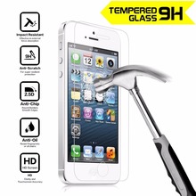 Película protetora de tela de vidro temperado para iphone apple, com 5 partes, se 6 6s 7 8 plus x, filme anti-quebra, 0.33mm, 9h, anti-arranhão 2024 - compre barato