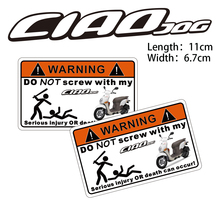 KODASKIN 2 Pieces Do Not Screw Warning Sticker Motorcycle Decal for YAMAHA CIAD JOG 2024 - buy cheap